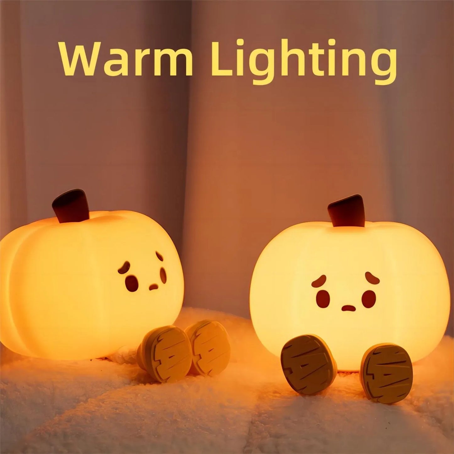 NNEOBA Cute Baby Pumpkin Night Lights-4
