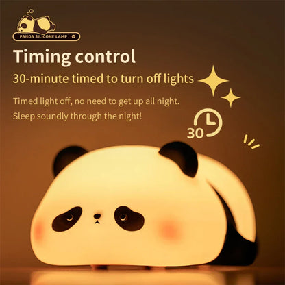 NNEOBA Cute Panda Silicone Night Lamp-4