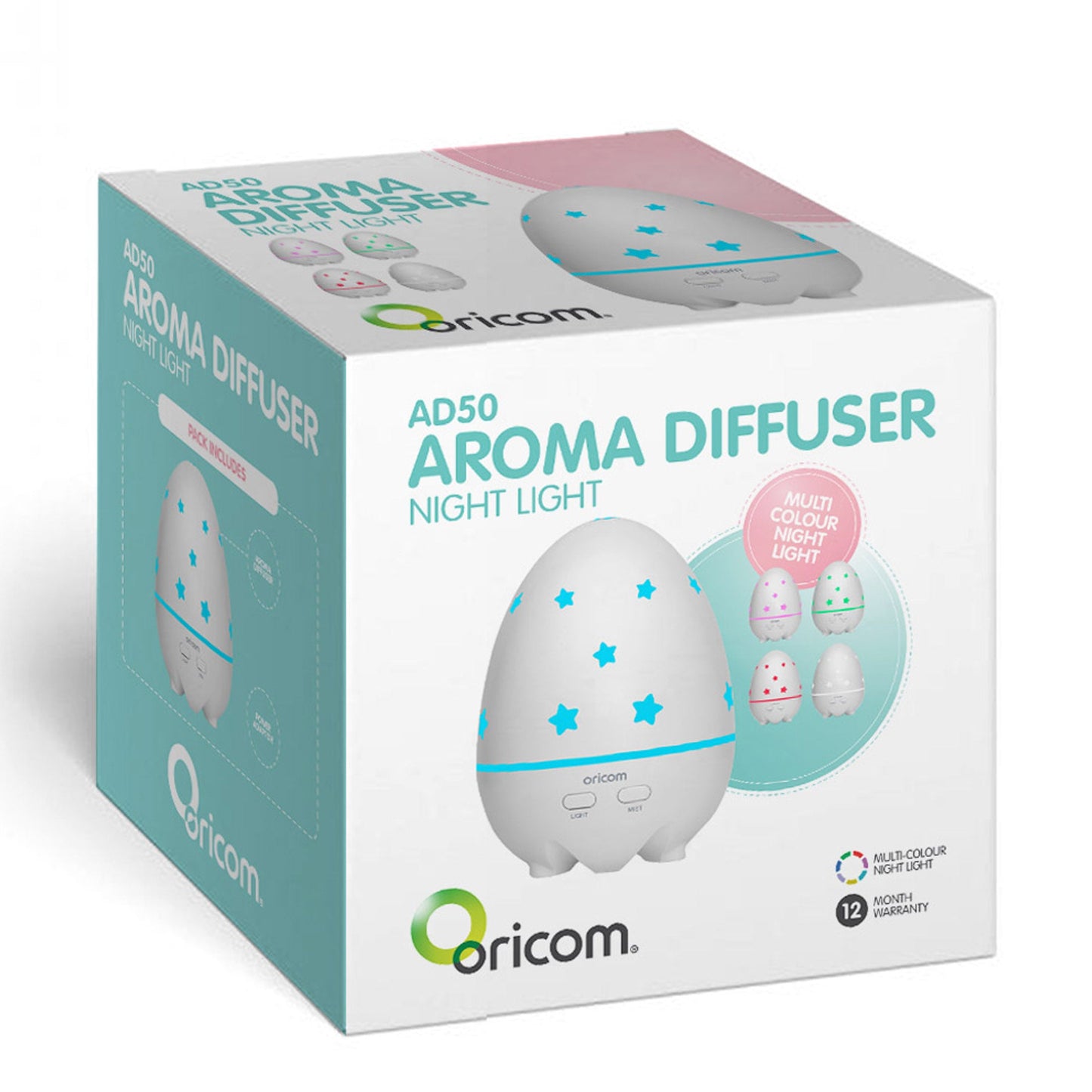 NNEDSZ Oricom Aroma Diffuser Humidifier & Night Light Baby Kids Room AD50-3