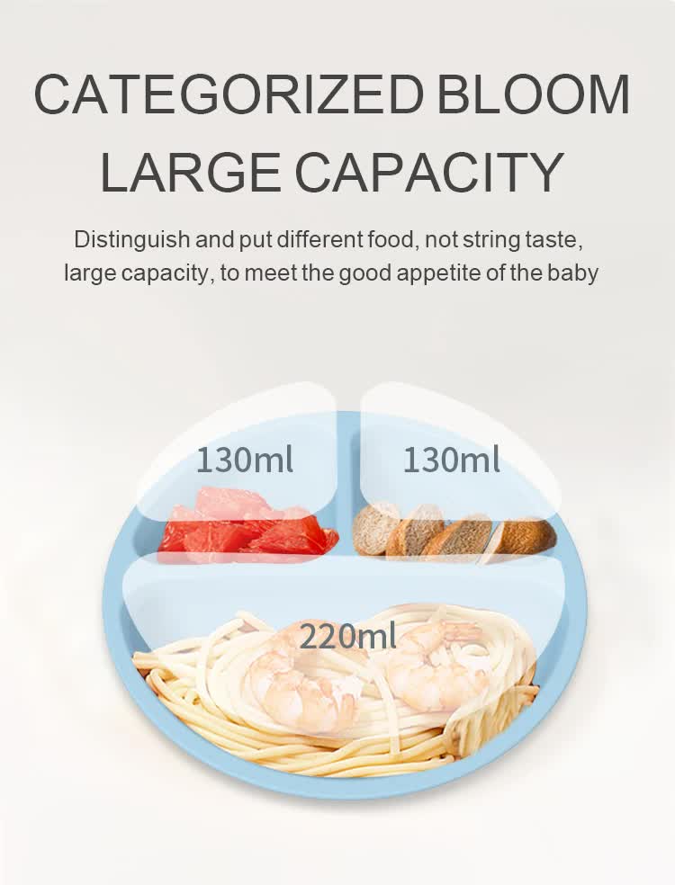 NNEDSZ Green 095# Silicone Baby Feeding Set - Suction Plate, Bib, Cup & Utensils | BPA-Free Baby Tableware-1