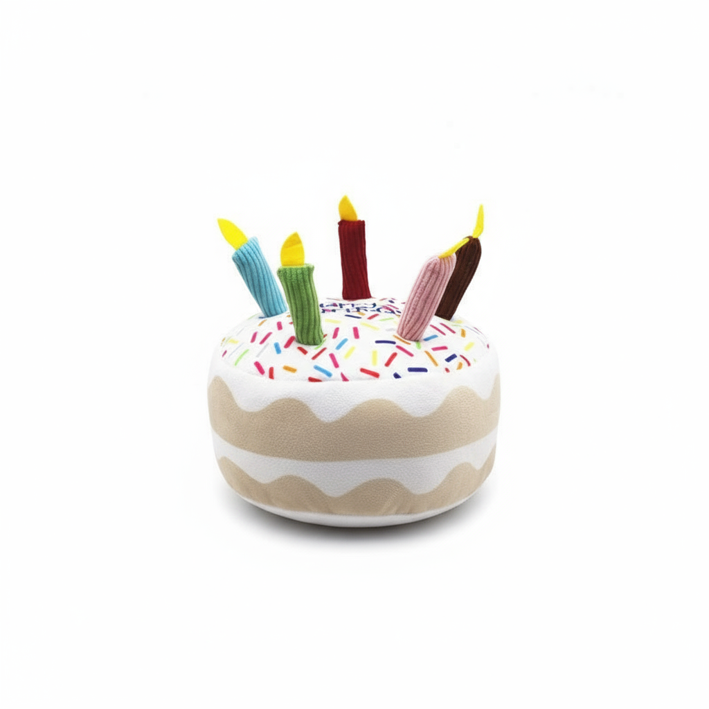 Pawty Time Birthday Cake Dog Toy