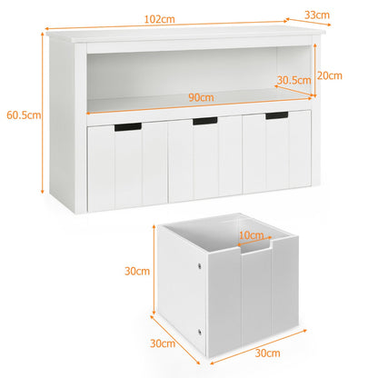NNECW Kids Toy Storage Organizer with 3 Removable Drawers-3